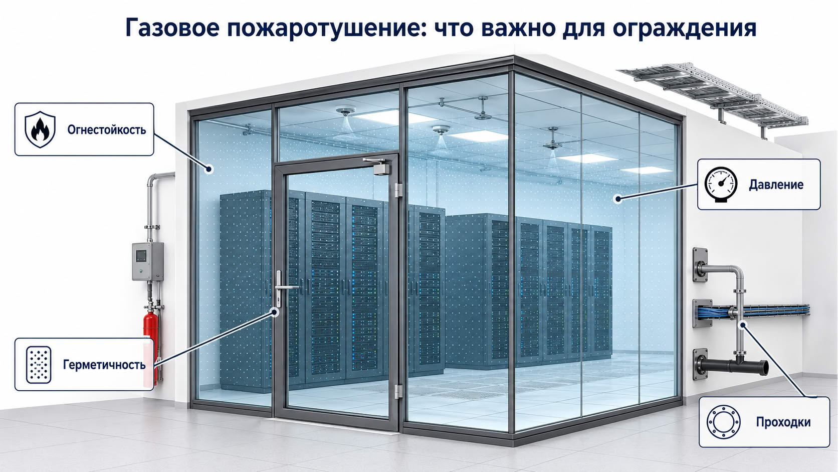Что учитывать при газовом пожаротушении